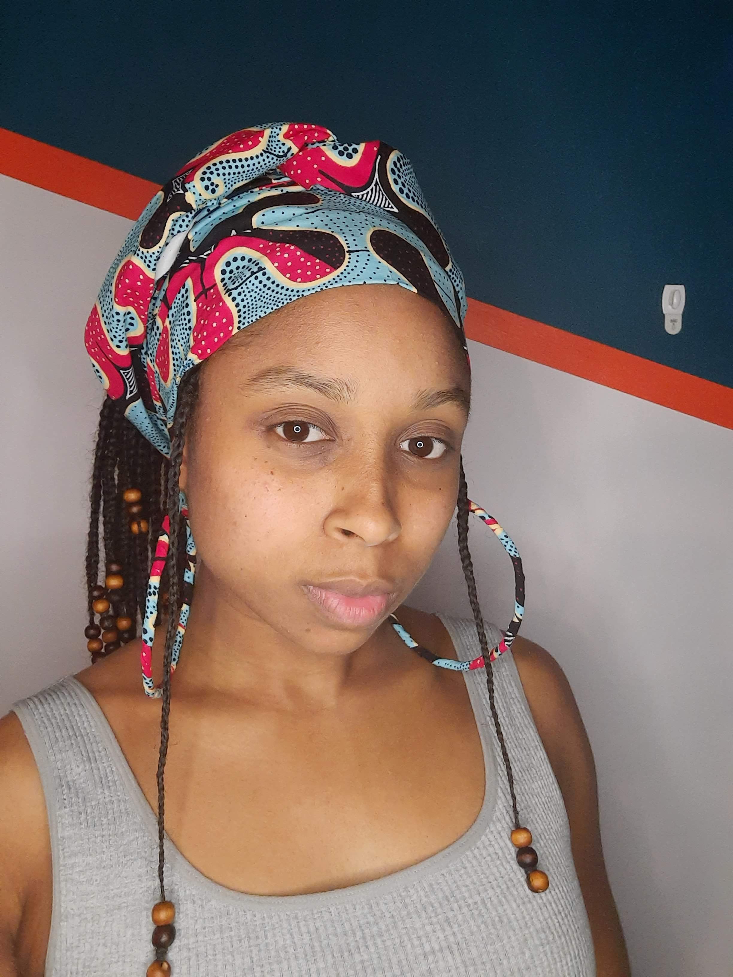 Azure Hoops & Headwrap set