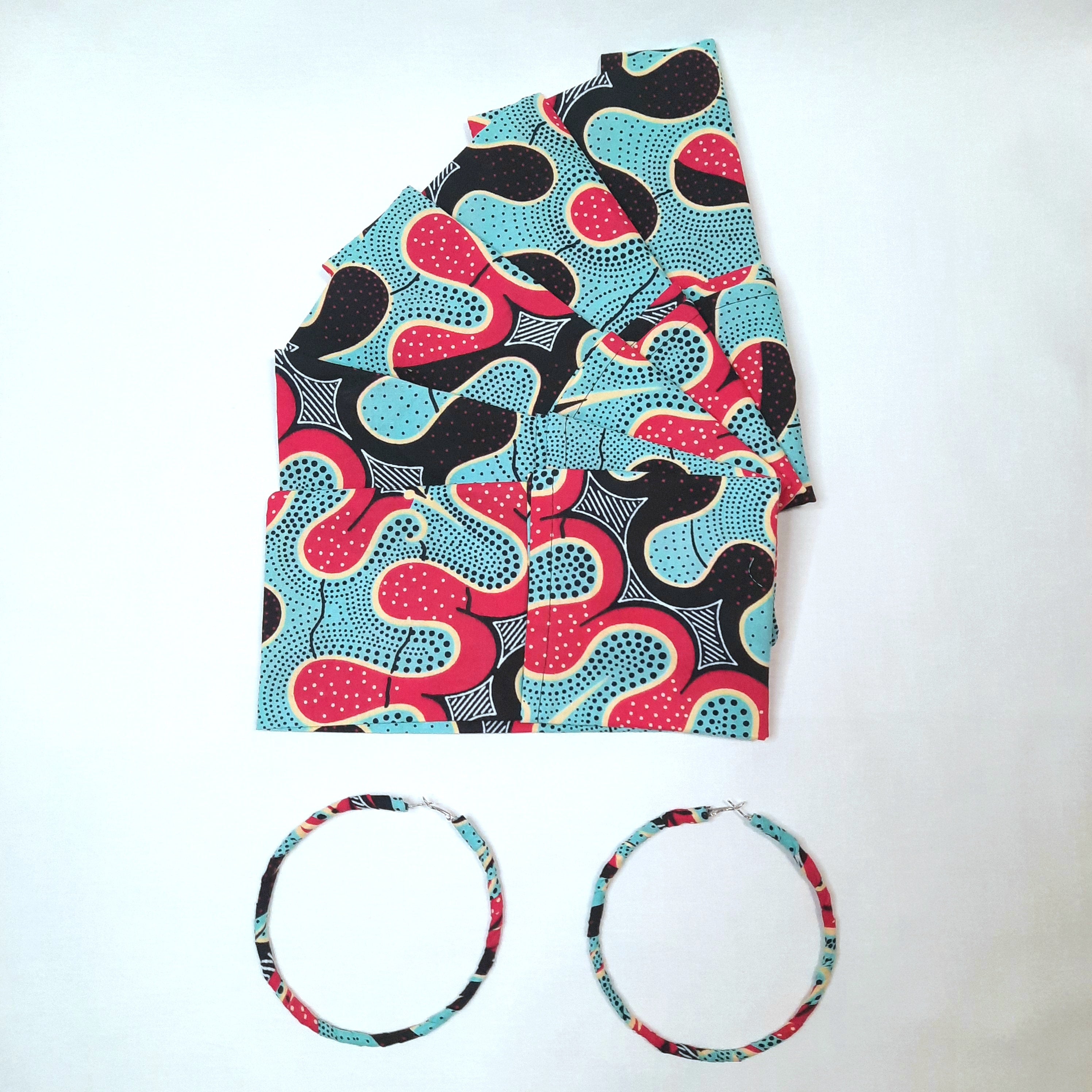 Azure Hoops & Headwrap set