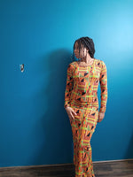 Load image into Gallery viewer, 2023 Stretch kente Dress #2
