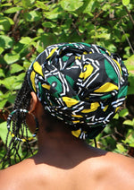 Load image into Gallery viewer, Onyx Hoops &amp; Headwrap set
